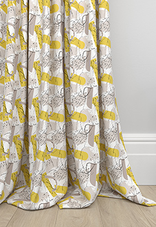 Deconstructed, Beige - Made to Measure Curtains